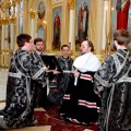Митрополит Серафим 17 марта молился за вечерней и возглавил чин прощения в Спасском кафедральном соборе Пензы